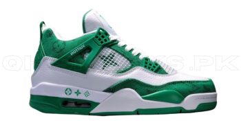 NK JORDAN RETRO 4 x LOUIS VUITTON (GREEN)