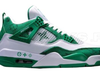 NK JORDAN RETRO 4 x LOUIS VUITTON (GREEN)