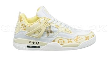 NK JORDAN RETRO 4 x LOUIS VUITTON (YELLOW)